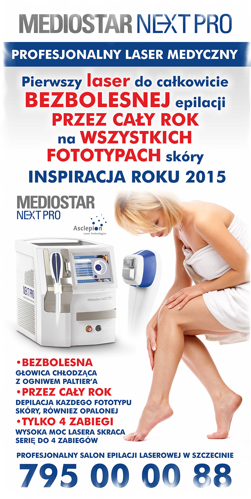 Mediostar Next Pro laserowa depilacja szczecin